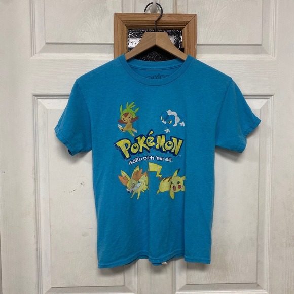 Pokemon Other - Pokemon T-Shirt Kids XL Chespin Froakie Fennekin Pikachu Gotta Catch Em All